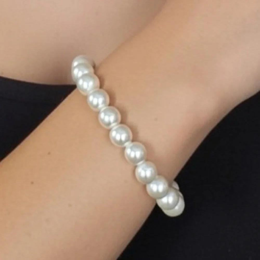 Vintage Joan Rivers Pearl Necklace & Bracelet + Charter Club Cluster Earring
